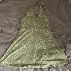 halter patterned dress